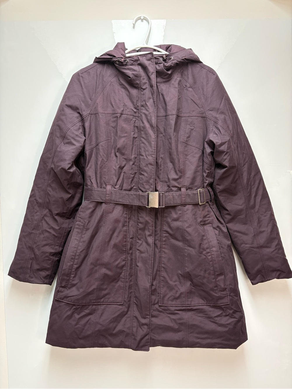 The North Face Brooklyn Down Parka Hyvent Belted Hooded Mid-Length Women Medium